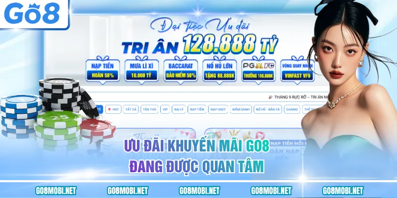 Ưu đãi khuyến mãi GO8 đang được quan tâm